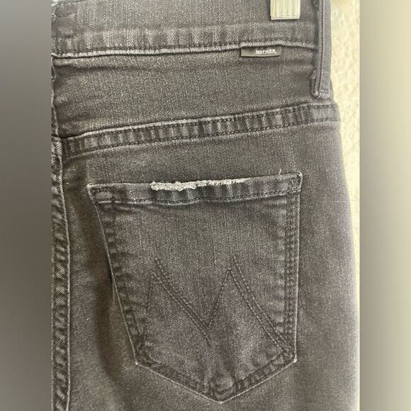 MOTHER The Insider Crop Step Fray in black Not Guilty 26 - Picture 6 of 10